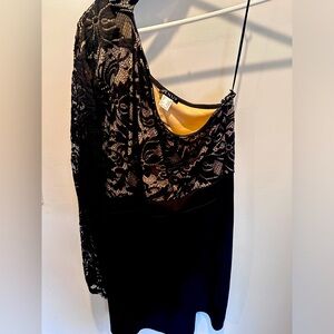 Venus XL black one armed dress.